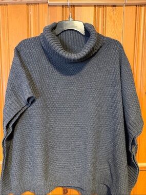 PPLA Black Ribbed Cowl-Neck Sweater